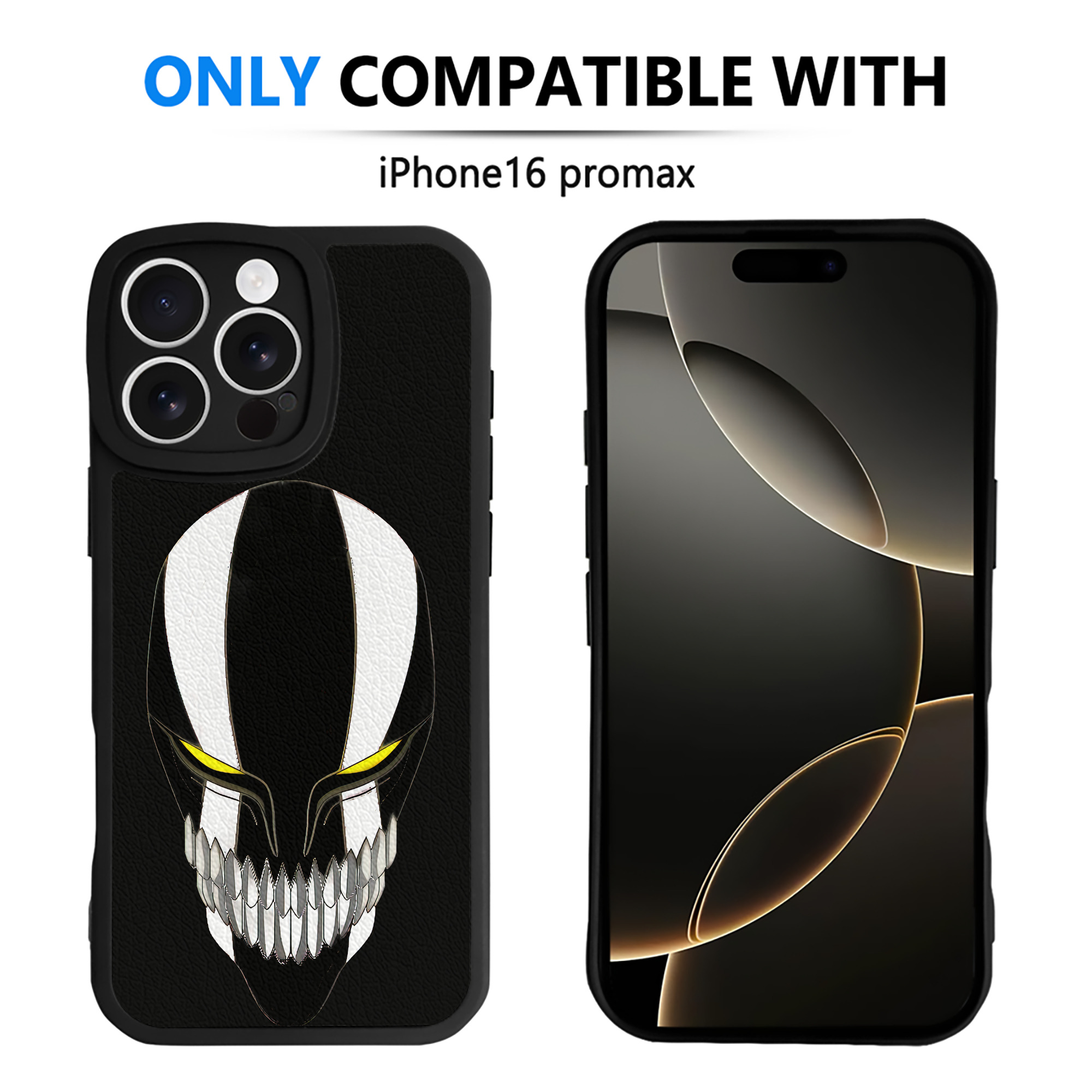 ブリーチ 黒崎一護（くろさき いちご）BLEACH Kurosaki Ichigo 【iPhone 16シリーズ対応】シリコンスマホケース（レザー調） 材質：シリコン